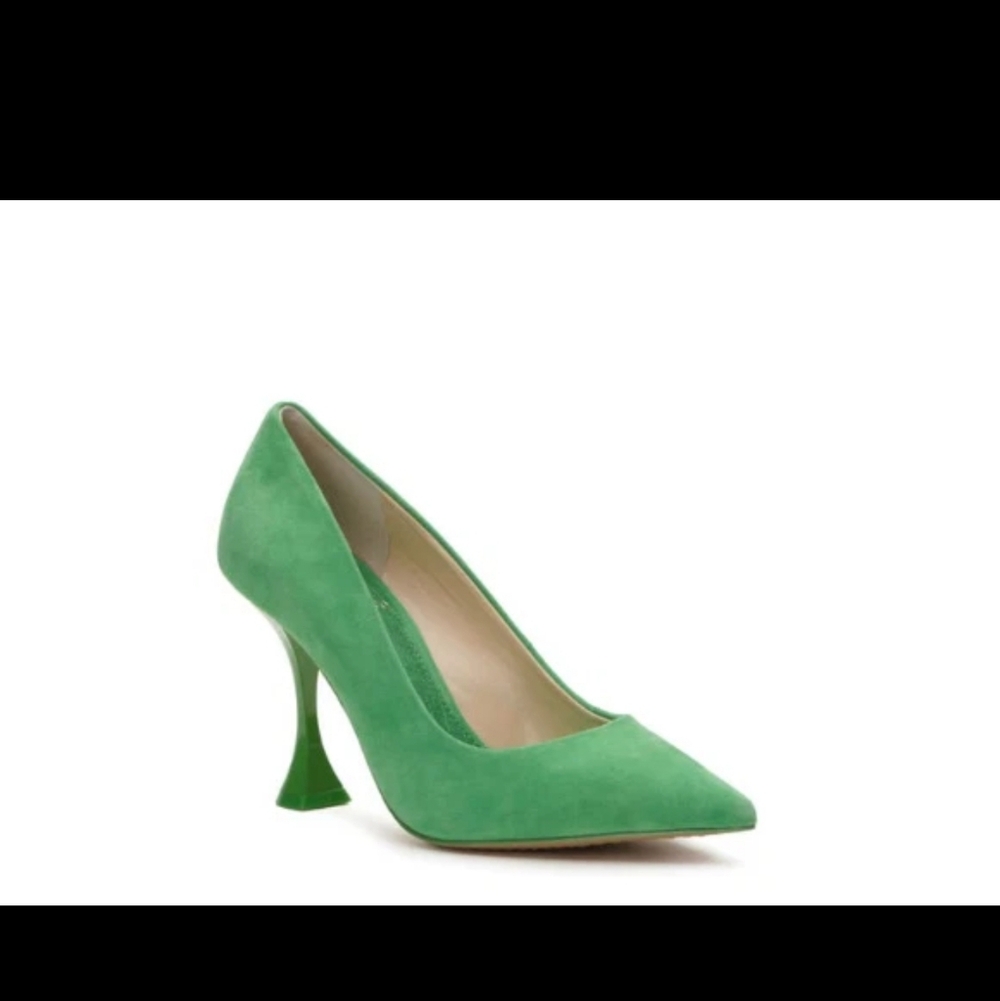 Vince Camuto Kamerna Basil True Suede Pointed-Toe Pump Sz.7/37.5